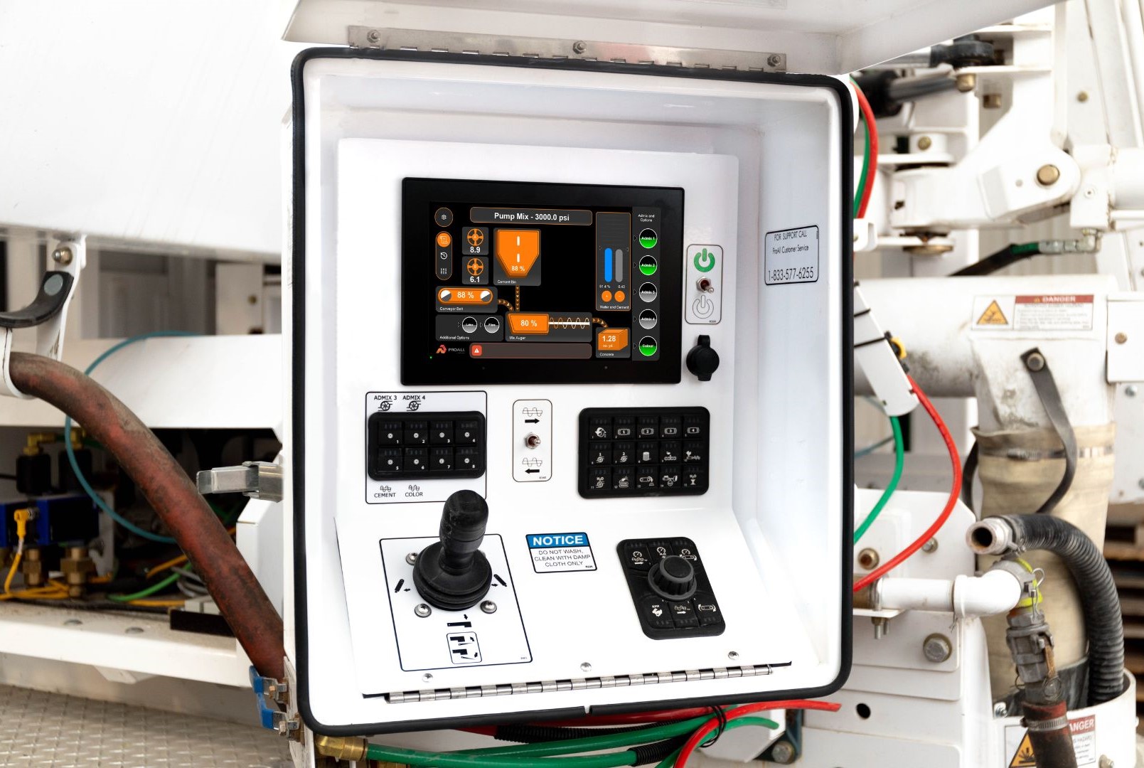 Commander 2.0 control system for ProAll volumetric concrete mixers