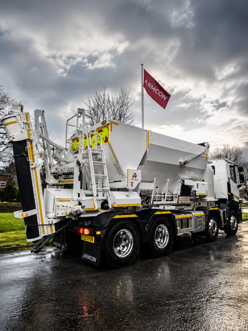 ProAll volumetric concrete mixer for on-site concrete production