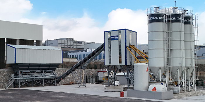 MEKA static concrete batching plant