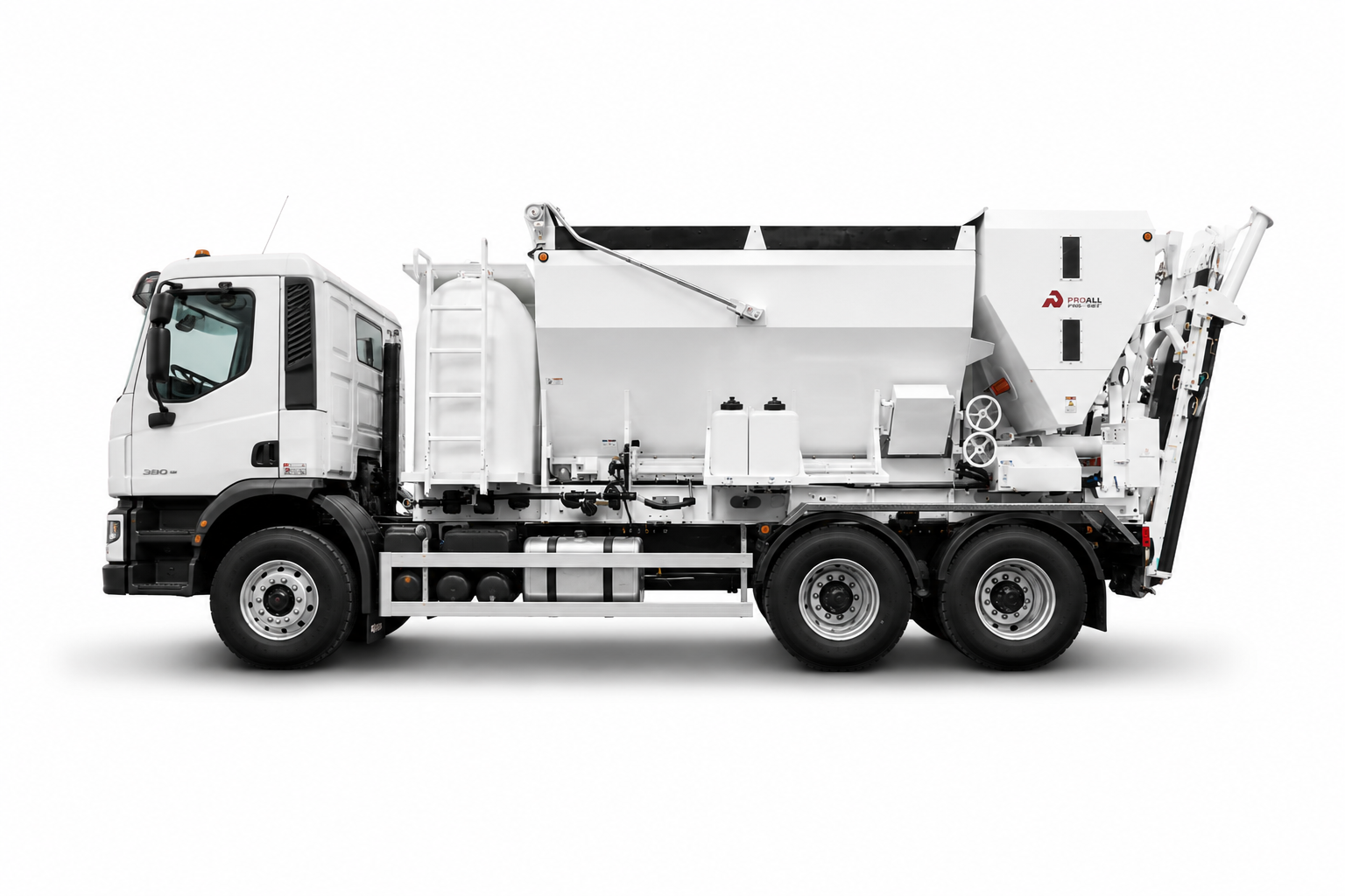ProAll P85 volumetric concrete mixer for on-site concrete production